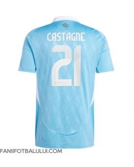 Belgia Timothy Castagne #21 Tricou Fotbal Replică European 2024 Barbati Deplasare